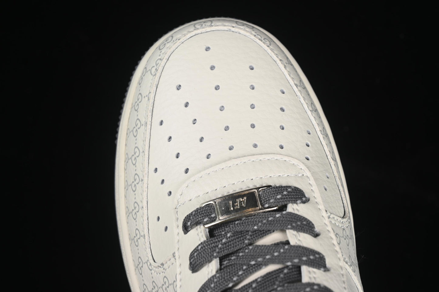 Nike Air Force 1 '07 Low Gucci Collaboration Classic Grey Pattern Casual Sneakers - CS5288-003