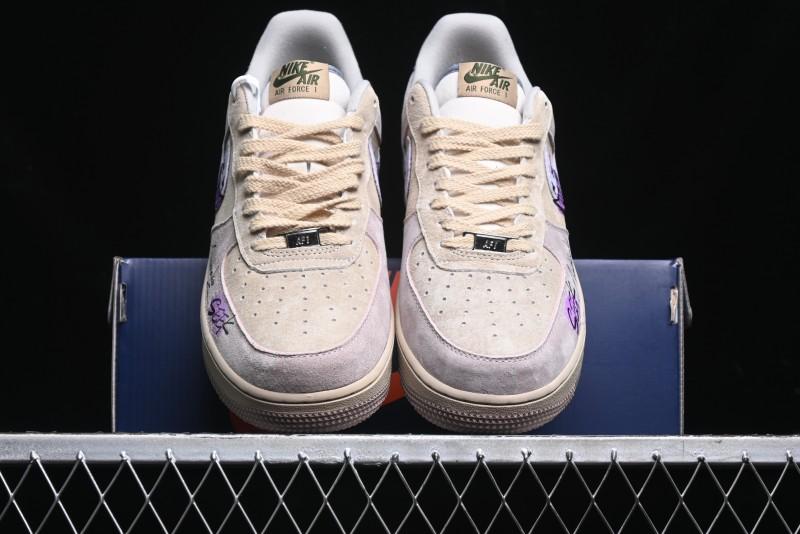 Nike Air Force 1 '07 Low Purple Taro Demon Casual Sneakers - ZB2121-301