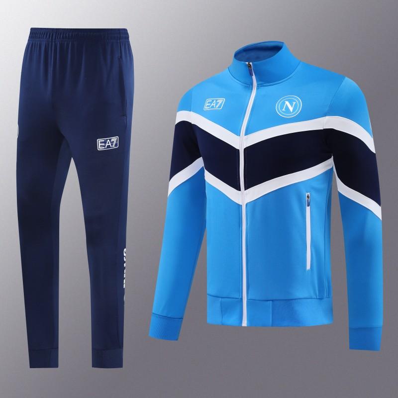 25/26 Napoli Blue/Black Full Zipper Jacket+Long Pants