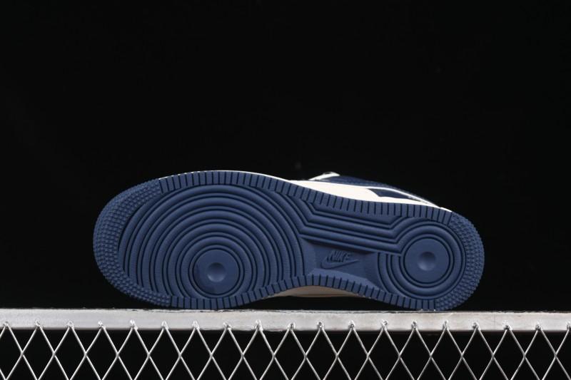 Nike Air Force 1'07 Low North Face Collaboration Dark Blue Sole Casual Sneakers - ZH2598-318