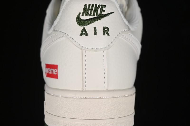 Nike Air Force 1 '07 Low Supreme Casual Sneakers in Beige Red Green - XZ6188-009