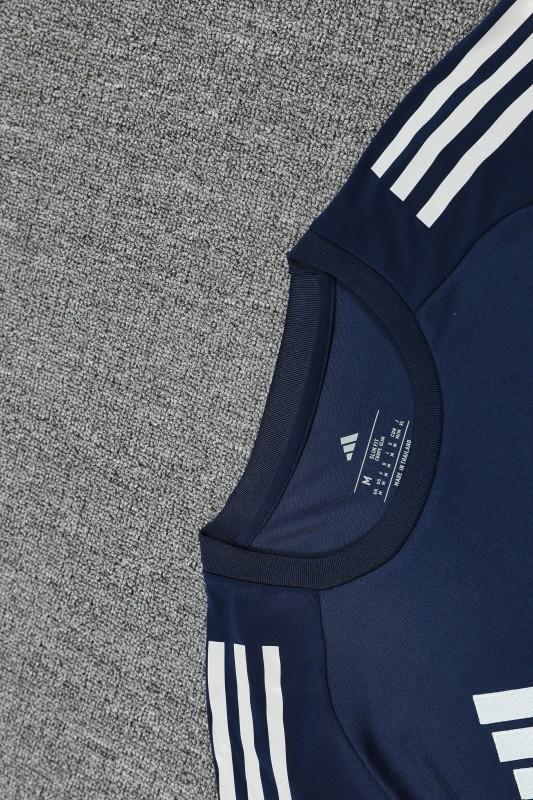 25/26 Real Madrid Navy Short Sleeve Jersey+Shorts