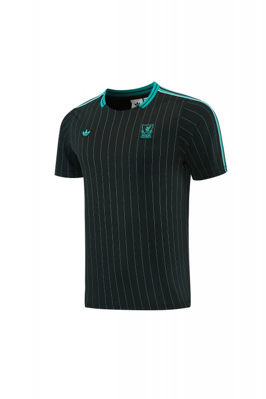 26/27 Liverpool Black Short Sleeve+Soccer Shorts