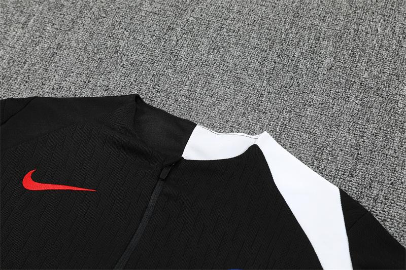 Player Version 25/26 PSG Black T90 Half Zipper Jacket+Long Pants