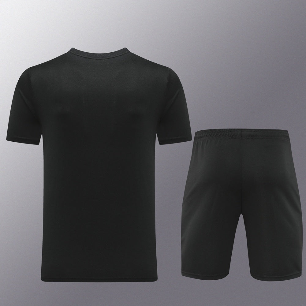ND02 black shorts suit S-2XL