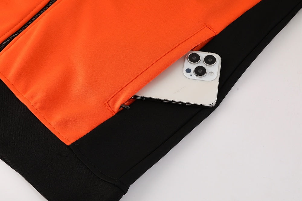 AJ23 black orange suit S-2XL