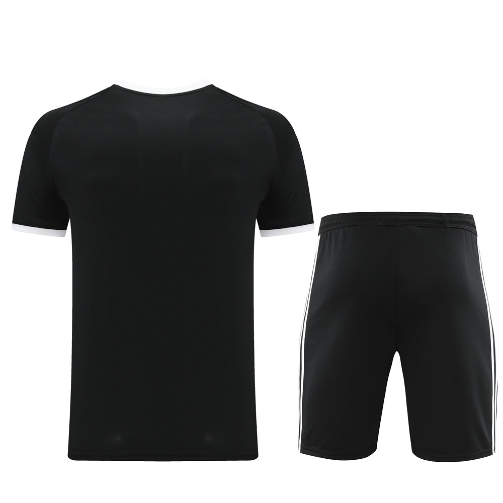 AD07 black shorts suit S-2XL