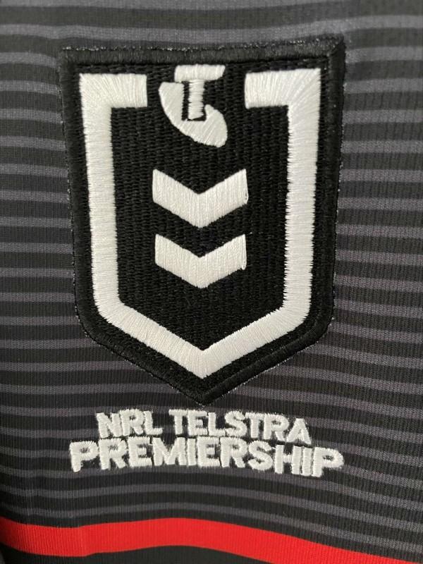 25/26 Penrith Panthers Black with Rainbow Horizontal Stripes Jersey