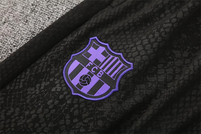 25/26 Barcelona Purple Joint Edition Half Zipper Jacket+Long Pants