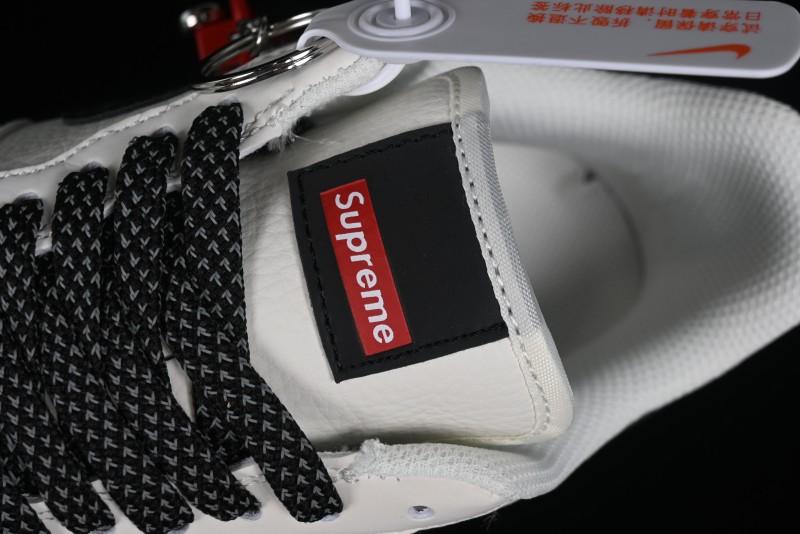 Supreme x Nike Air Force 1 '07 Low Casual Skate Shoes with Zoom Air Cushion - HD1968-009