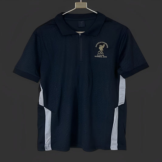 25/26 Liverpool Istanbul 2005 Print Polo Black Jersey