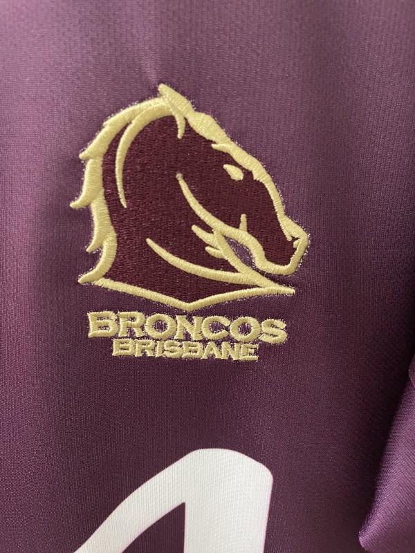 25/26 Brisbane Broncos  Maroon with Gold Stripes and 2025 Premiers Commemorative Champion Jersey