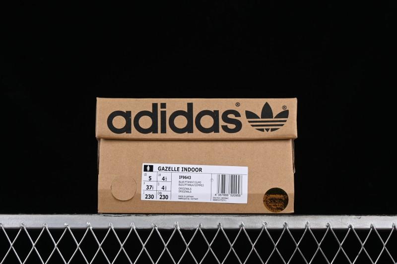 Adidas Originals Gazelle Indoor IF9643 Retro Casual Low-Top Skateboard Shoes with Anti-Slip and Wear-Resistant Sole