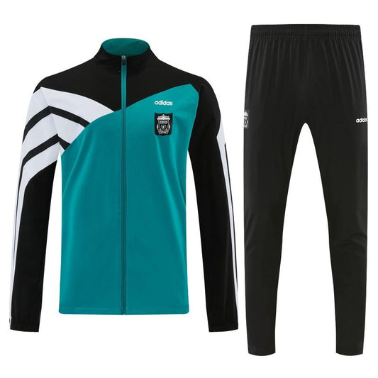 26/27 Liverpool  Teal & Black Full Zipper Jacket Tracksuit + Long Pants
