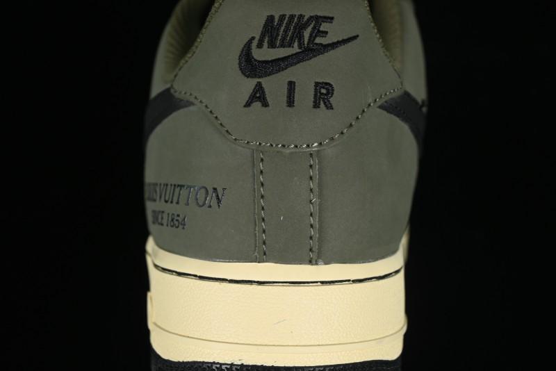 Nike Air Force 1 '07 Low LV Collaboration - Military Green Casual Sneakers - BA8806-223