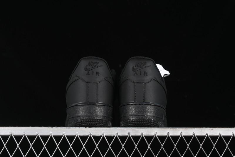 Nike Air Force 1 '07 Low LV Custom All Black Casual Sneakers - 315122-101