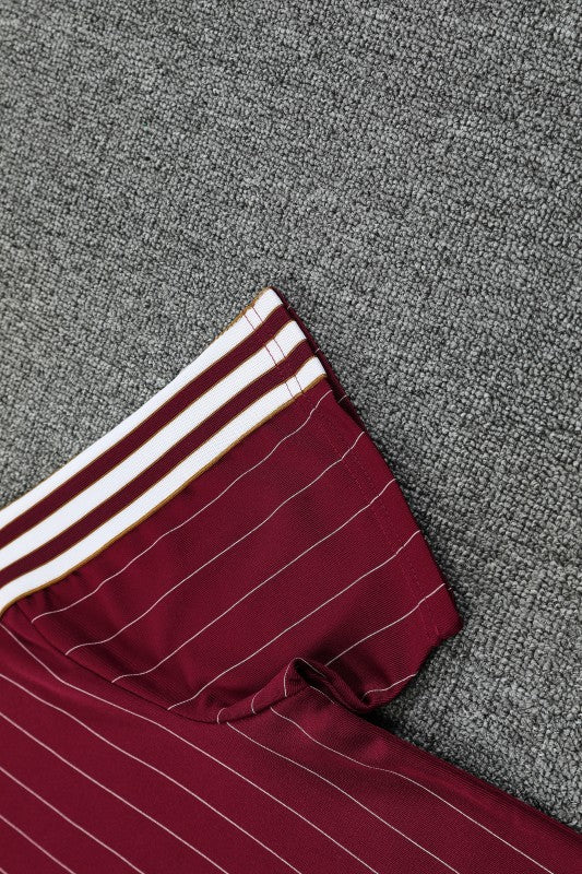 25/26 Arsenal Adidas Original Wine Short Sleeve Jersey+Shorts