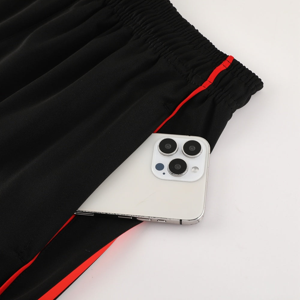 AD09 red shorts suit S-2XL