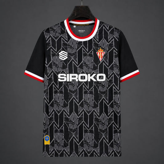 26/27 Sporting de Gijon Goalkeeper Home Black Jersey