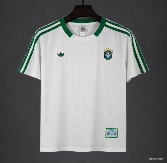 2026 Brazil Special Edition "Terrace Icons" White/Green Jersey
