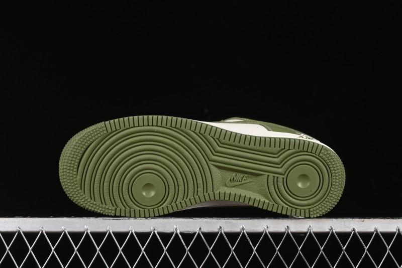 Nike Air Force 1 '07 Low Stussy Collaboration - Lotus Green Low-Top Casual Sneakers - BB5353-515