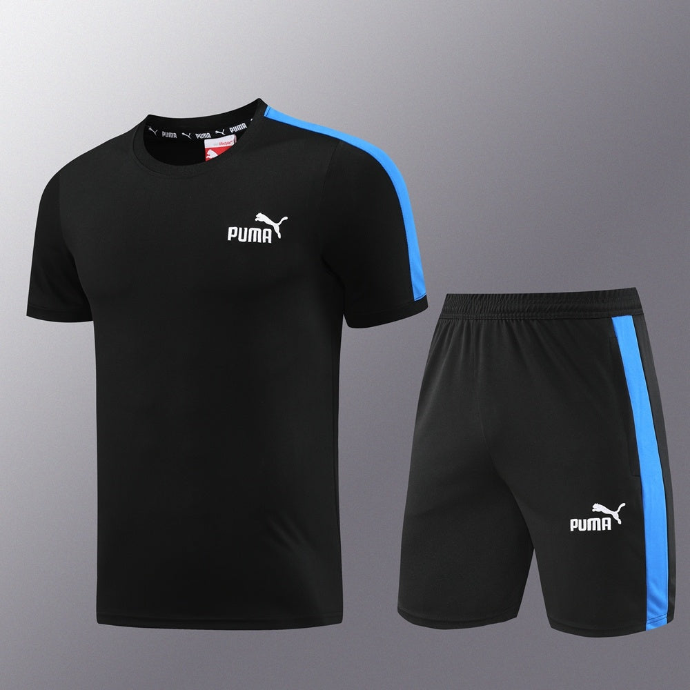 PD01 black shorts suit S-2XL