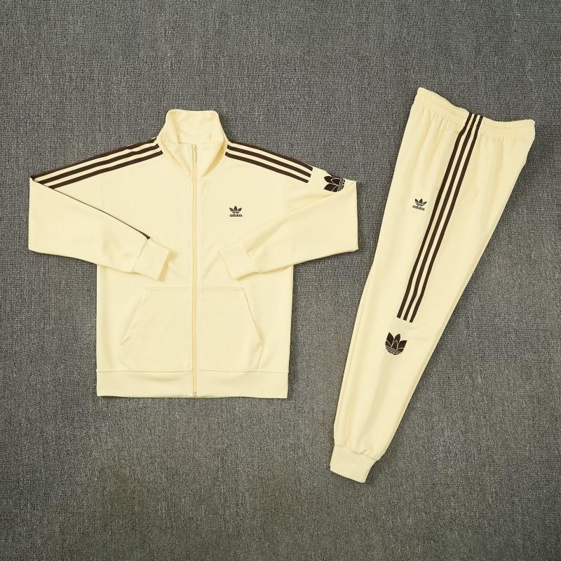 2026  Adidas Apricot Full Zipper Jacket + Long Pants