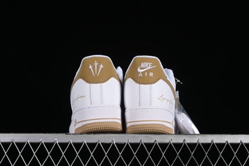 Nike Nocta x Nike Air Force 1 '07 Low "Certified Lover Boy" Khaki Classic Low-Top Casual Sneakers - LO1718-051