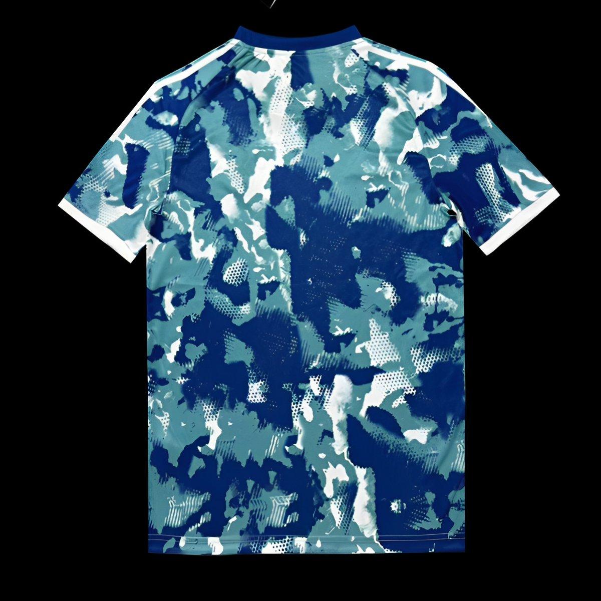 25/26 Real Madrid Blue Camouflage with Teal Pattern Jersey
