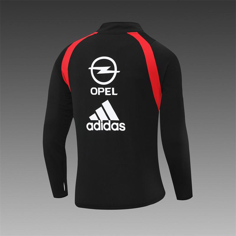 Retro 03/04 AC Milan Black Half Zipper Jacket