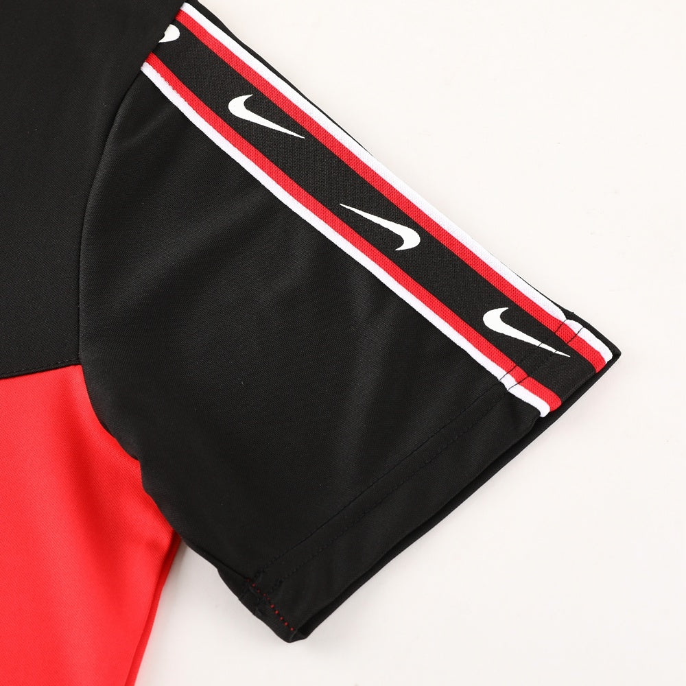 ND03 black and red shorts suit S-2XL