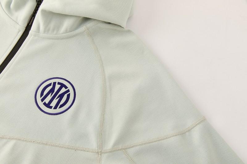 26/27 Inter Milan Light Mint Full Zipper Hooded Tracksuit + Long Pants
