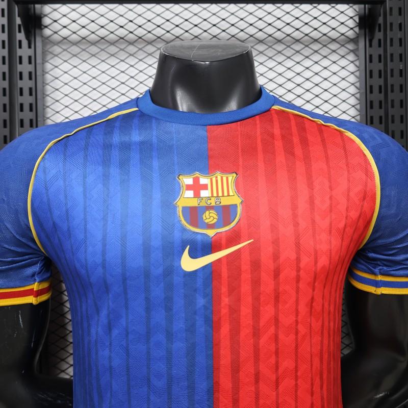 Player Version 26/27 FC Barcelona Royal Blue & Garnet Red Vertical Stripes  Special Edition Jersey