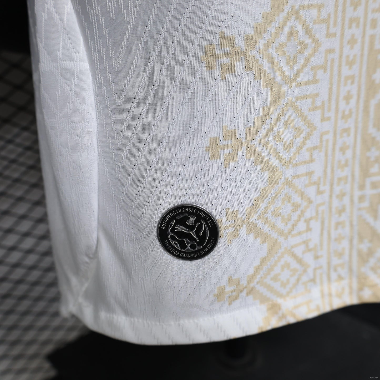 Player Version 26/27  Morocco  Away  White & Gold Amazigh Pattern Jersey
