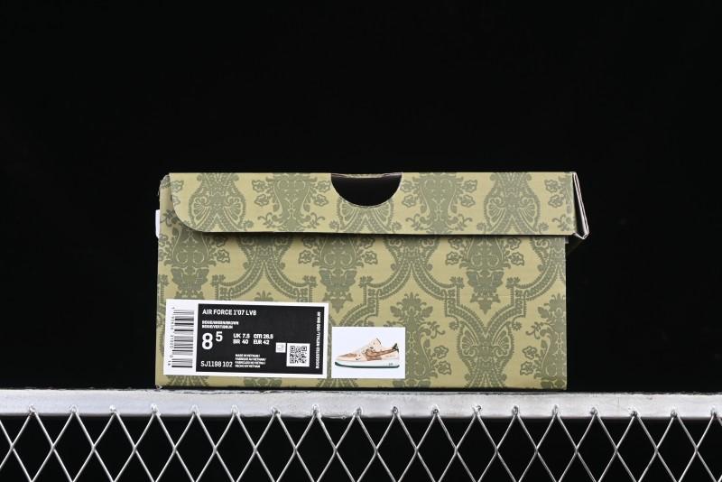 Nike Air Force 1 '07 Low Gucci Collaboration Lace-Up Low-Top Casual Sneakers - SJ1198-102