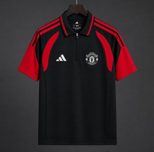 26/27 Manchester United Training Black Polo Jersey