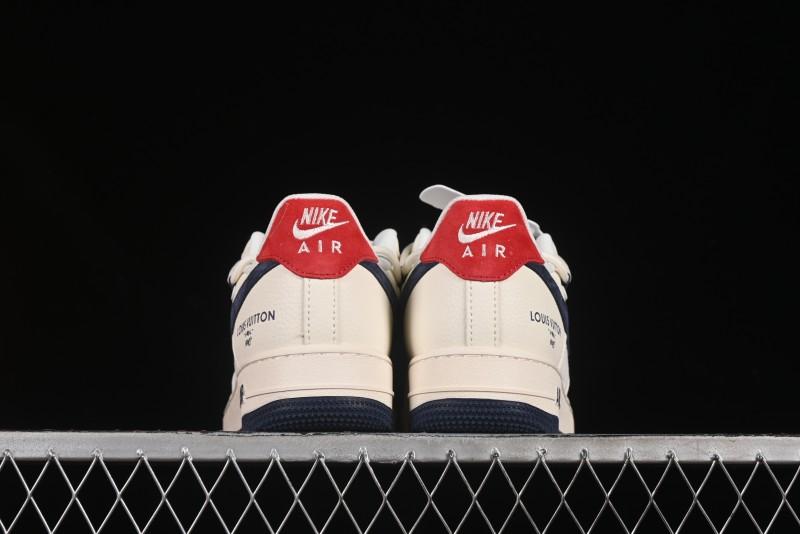 Nike Air Force 1 '07 Low LV Collaboration Blue Swoosh Drawstring Casual Sneakers - DM6868-083
