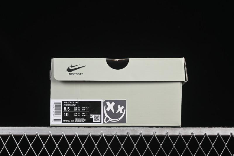 Nike Air Force 1'07 Low Grey Faced Prince Casual Sneakers - YD2452-808