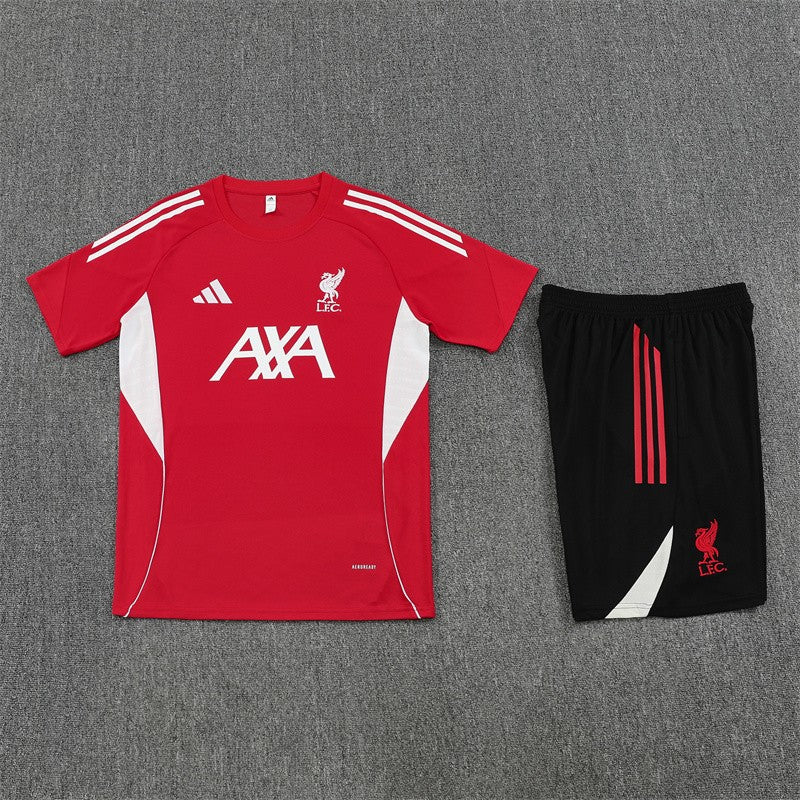 25/26 Liverpool Red Short Sleeve Jersey+Shorts