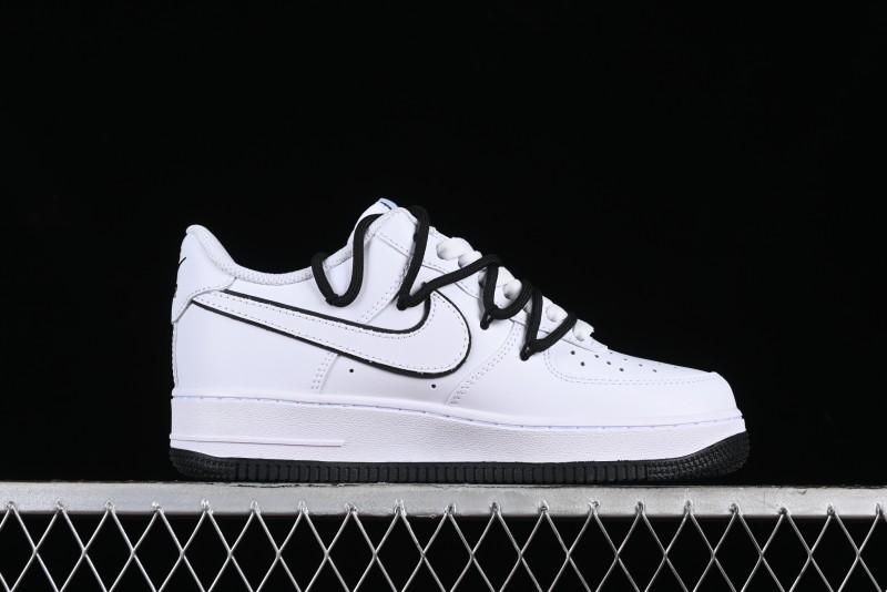 Nike Air Force 1 '07 Low Anime Theme Custom Swoosh Strap Low-Top Casual Sneakers - ZH0316-026