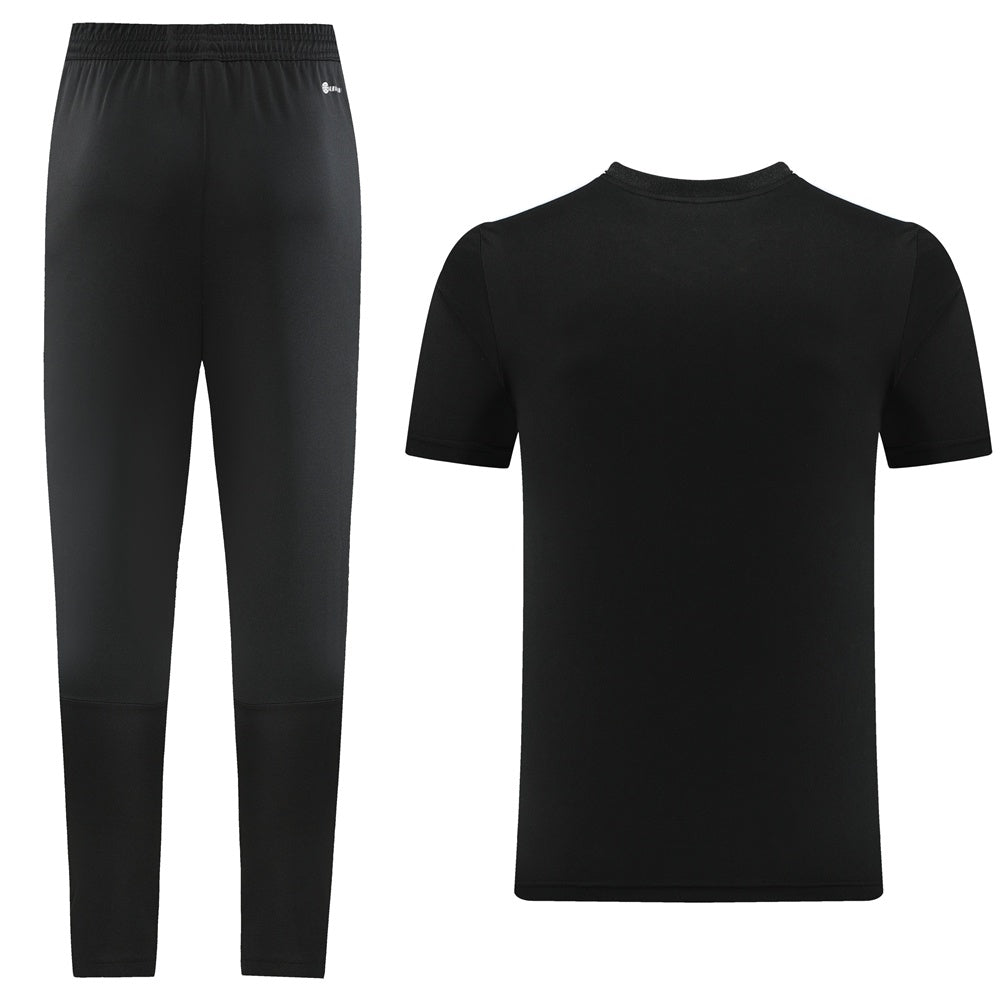 AD05 black trousers suit S-2XL