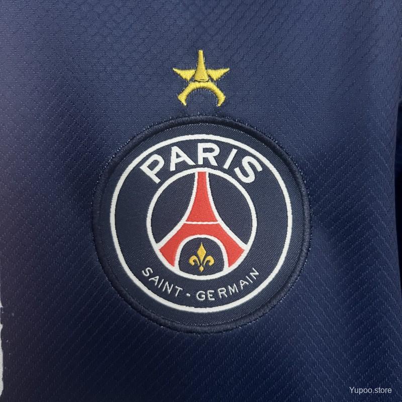 1 Star 24/25 PSG Home Jersey With 25 Champions Printing