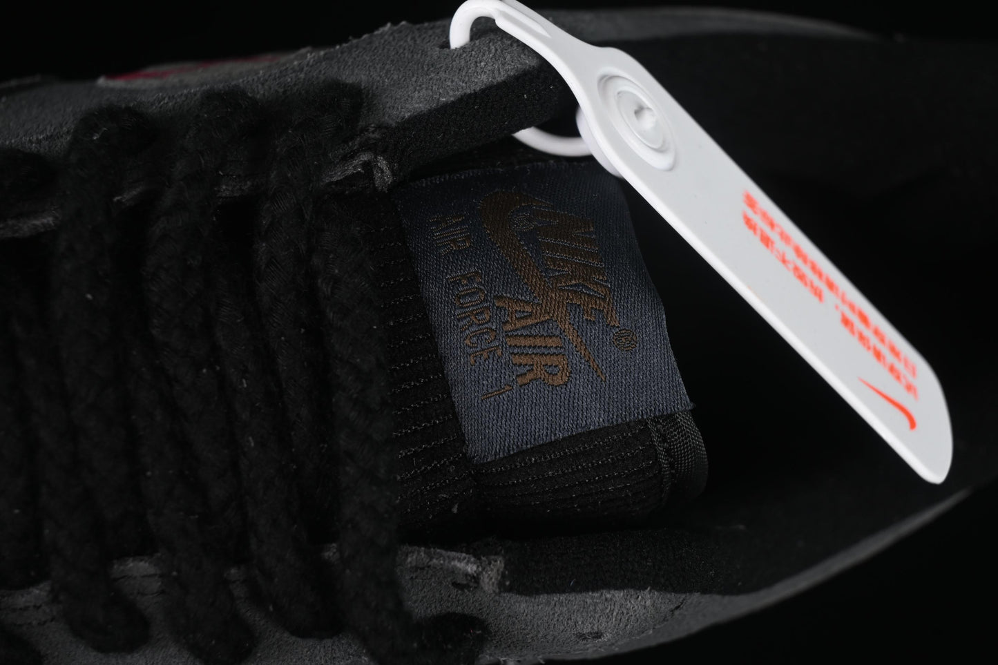 Nike Air Force 1'07 Low "Black Pink" Limited Edition Sneakers with Heart Design - DO6730-010