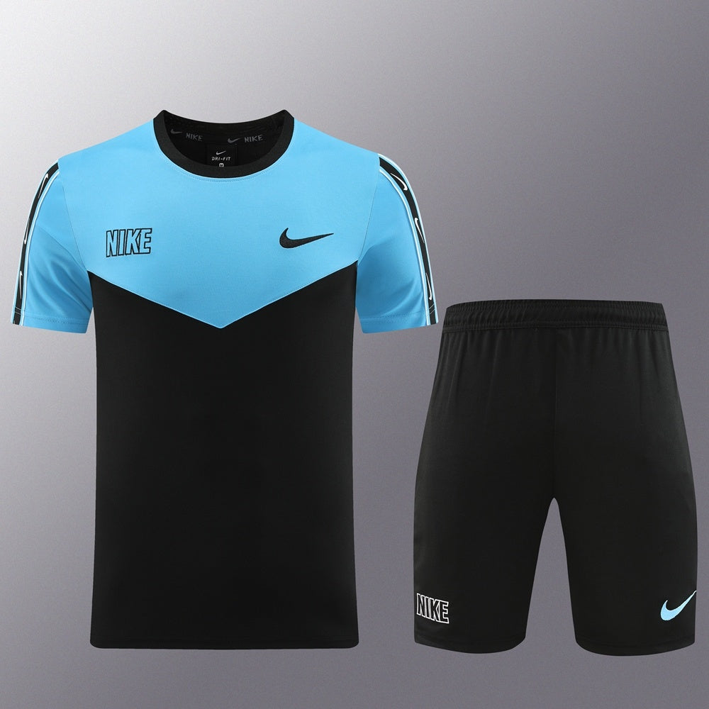 ND03 black and blue shorts suit S-2XL