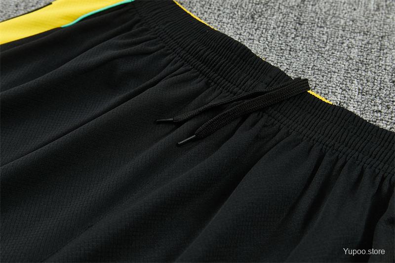 2026 Brazil Black & Yellow Short Sleeve+Soccer Shorts