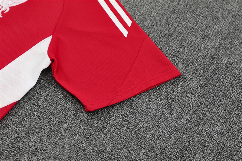 25/26 Liverpool Red Short Sleeve Jersey+Shorts