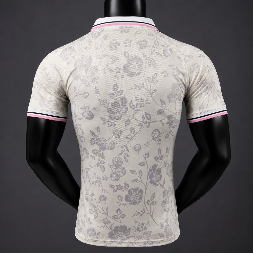 Player Version 26/27 Real Madrid Cream with Floral Pattern Special Edition Jersey
