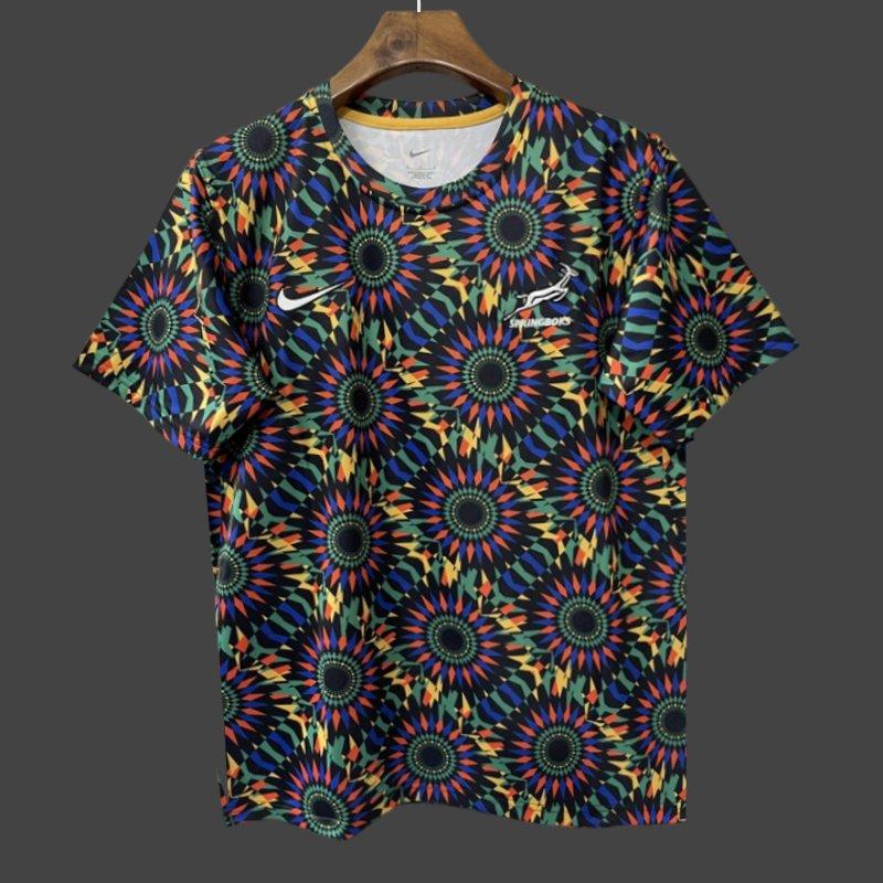 2026 South Africa Springboks Multicolor with Kaleidoscope Sunburst Jersey