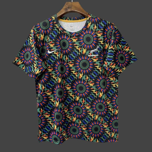 2026 South Africa Springboks Multicolor with Kaleidoscope Sunburst Jersey