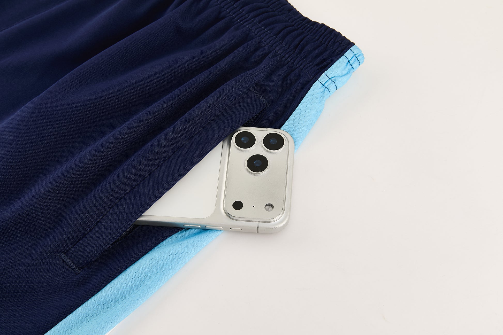 ND10 sapphire blue shorts suit S-2XL